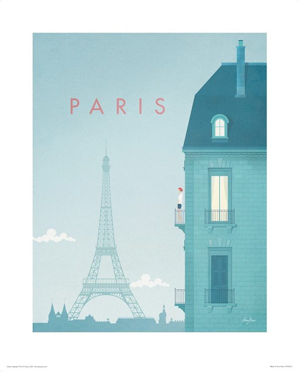 Affiche Paris Henry Rivers disponible chez Jean Cadres à Rouen