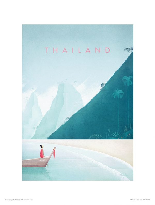 Affiche Thailand Henry Rivers disponible chez Jean Cadres à Rouen