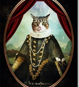 Affiche Chat médaillon Lady Mimosa d'Andre Sanchez proposée par Jean cadres à Rouen