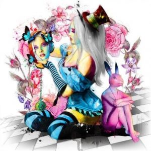 Affiche Alice in Wonderland de Patrice Murciano disponible chez Jean cadres à Rouen