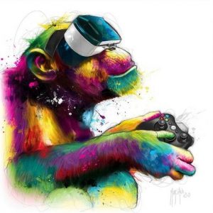 Affiche Patrice Murciano homo gamer présentée par jean cadres à Rouen