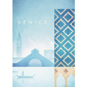 Affiche – Henry Rivers – Venise – 30x40cm