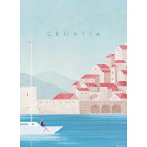 Affiche – Henry Rivers – Croatie – 30x40cm
