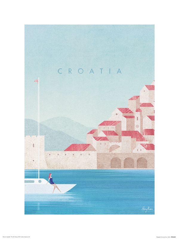 Affiche – Henry Rivers – Croatie – 30x40cm