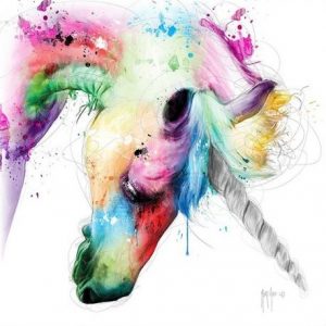 Affiche – Patrice Murciano – Licorne – 30x30cm