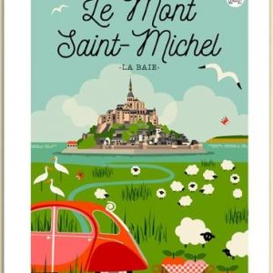 Affiche – Les Petits Yéyés – Le Mont Saint Michel – 30x40cm