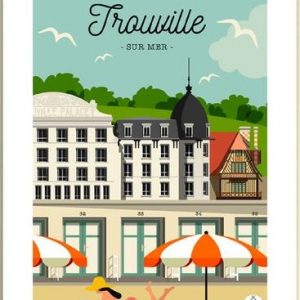 Affiche – Les Petits Yéyés – Trouville – 30x40cm