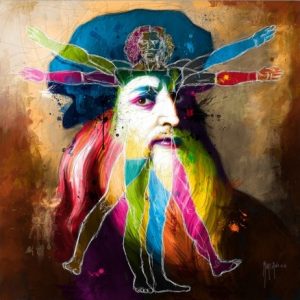 Affiche – Patrice Murciano – Léonard – 30x30cm