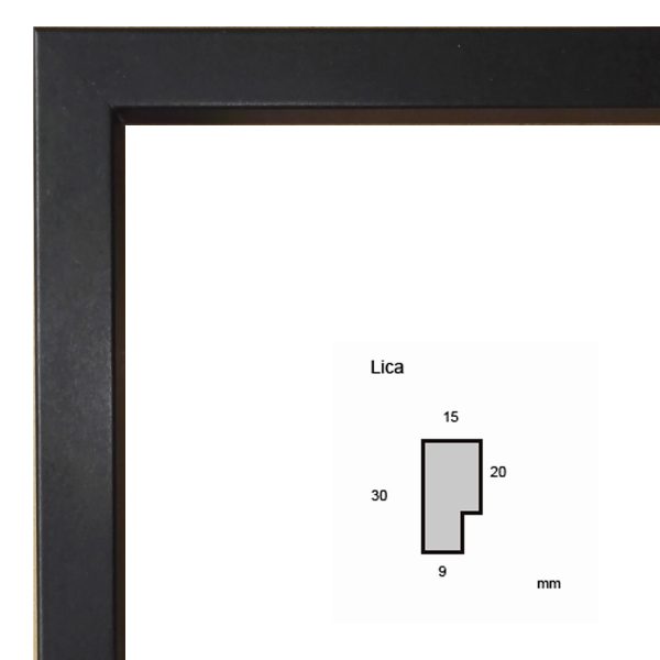 Cadre – Lica 20 – Cadre bois noir