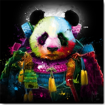 Affiche – Patrice Murciano – Panda samouraï – 30x30cm