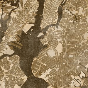 Affiche – Rosana Laiz – New York City map – 30x40cm