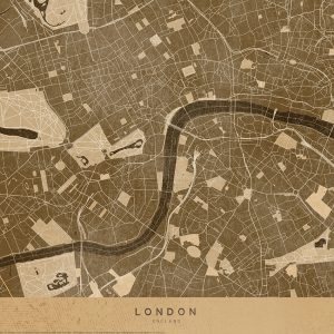 Affiche – Rosana Laiz – London Map – 30x40cm