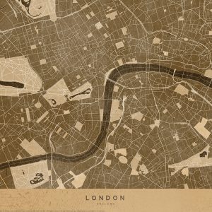 Affiche – Rosana Laiz – London Map – 30x40cm