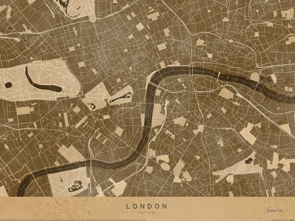 Affiche – Rosana Laiz – London Map – 30x40cm