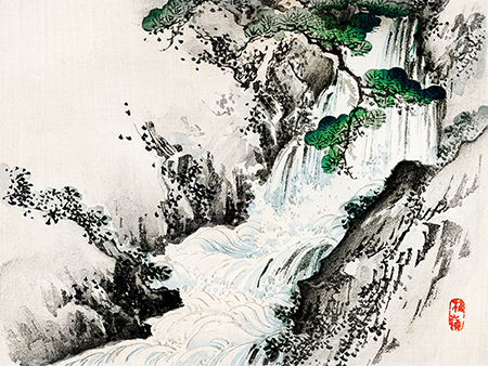 Affiche – Bairei Kõno – Waterfall – 60x80cm
