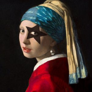 Affiche – Steven Hill – Girl with skull Hearning – 30x40cm ou 50x70cm