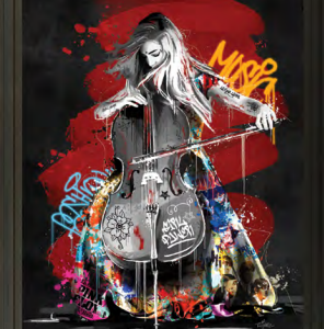 Image encadrée – Romaric – La Violoncelliste – 40x60cm