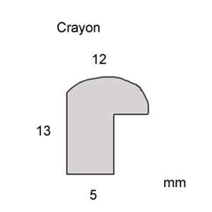 Cadre – Crayon 49 – cadre bois violet