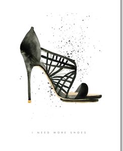 Affiche – Mercedes Lopez Charro – Stiletto Style 1 – 30x40cm
