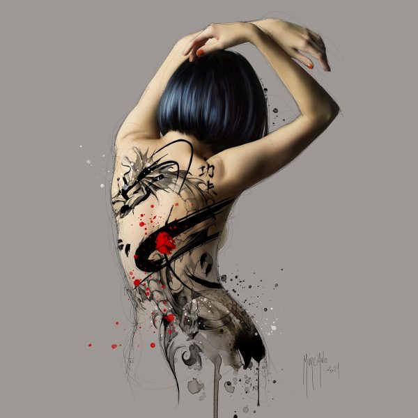 Affiche – Patrice Murciano – Dragon – 30x30cm