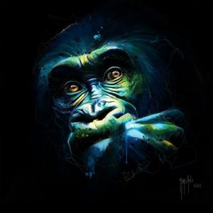 Affiche – Patrice Murciano – Black Kong – 30x30cm