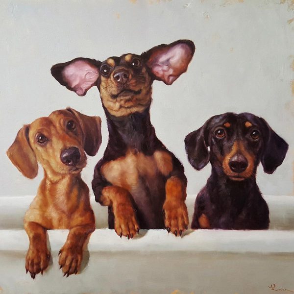 Affiche – Lucia Heffernan – 3 amigos – 30x30cm