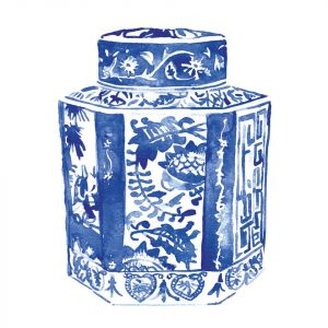 Affiche – Mercedes Lopez Charro – Chinoiserie Vase I – 30x40cm