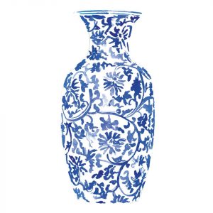 Affiche – Mercedes Lopez Charro – Chinoiserie Vase II – 30x40cm