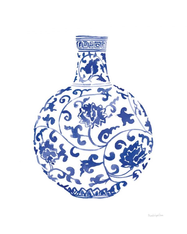 Affiche – Mercedes Lopez Charro – Chinoiserie Vase III – 30x40cm