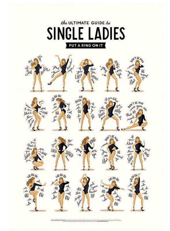 Affiche – Wall E. – Single Ladies – 30x40cm ou 50x70cm