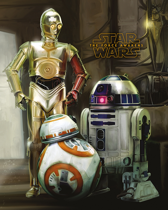 Poster – Star Wars – Episode VII (Droids) – 40x50cm