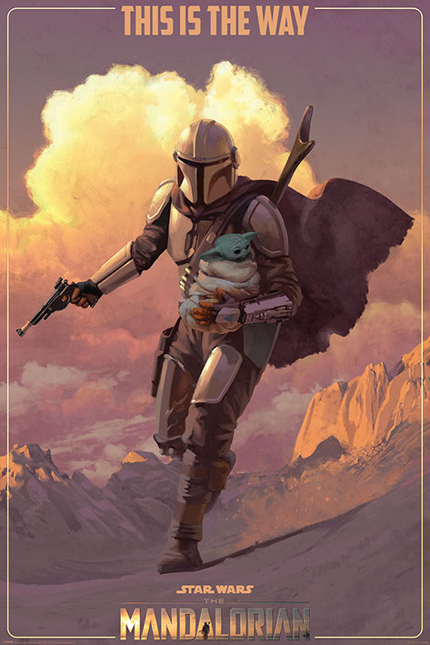 Poster – Star Wars – The Mandalorian (on the run) – 61×91.5cm