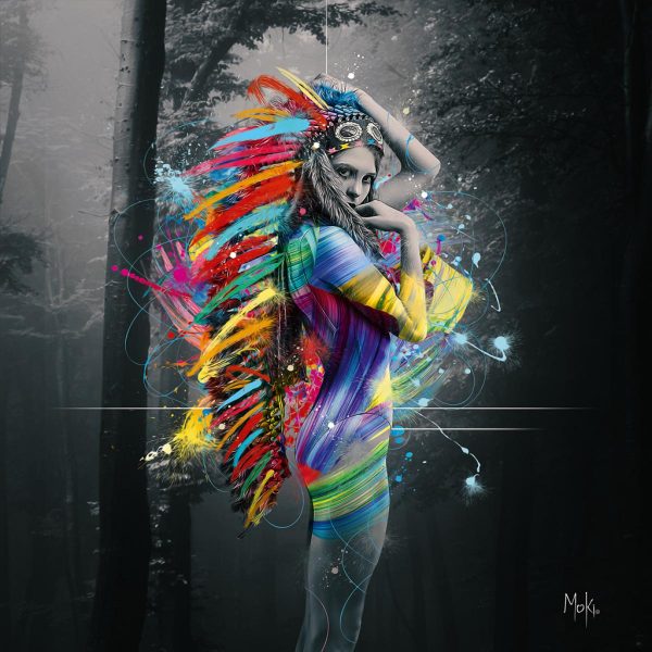 Affiche – Moki – Indian Color – 30x30cm