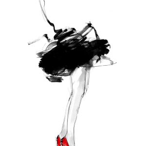 Affiche – Lotta Larsdotter – Red Shoes – 30x40cm