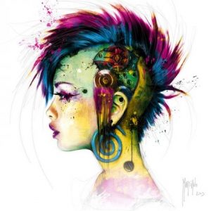 Affiche – Patrice Murciano – Cyber Punk – 30x30cm
