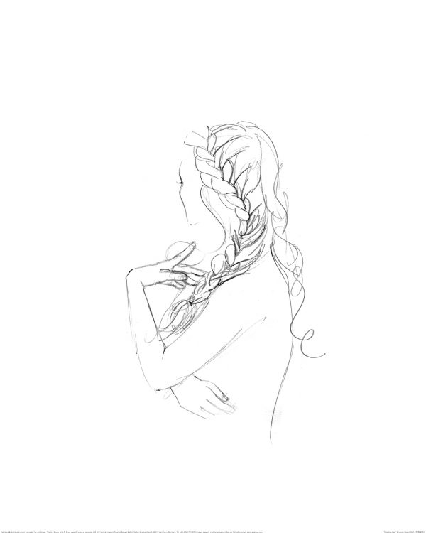 Affiche – Louise Nisbet – Twisting hair – 40x50cm