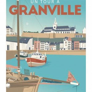 Affiche – Pauline Launay – Un tour à Granville – 30x40cm