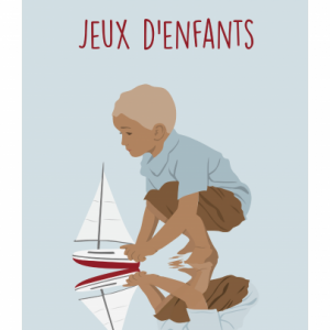 Affiche – Pauline Launay – Jeux d’enfants – 30x40cm