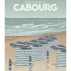 Affiche – Pauline Launay – Week end à Cabourg – 30x40cm