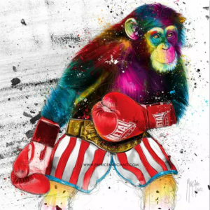 Affiche – Patrice Murciano – Monkey Balboa – 30x30cm