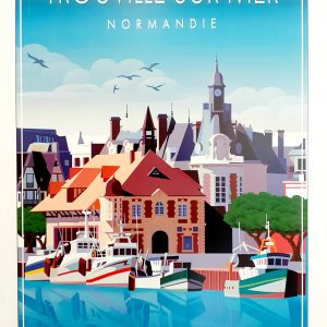 Affiche – Atelier G – Trouville sur mer – 29.7x42cm