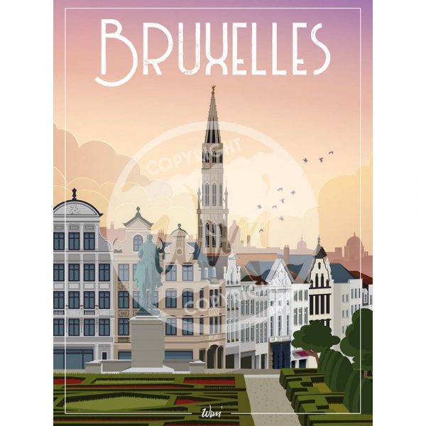 Affiche – Wim – Bruxelles – 30x40cm