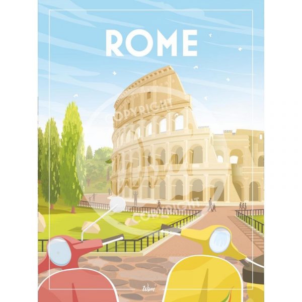Affiche – Wim – Rome – 30x40cm