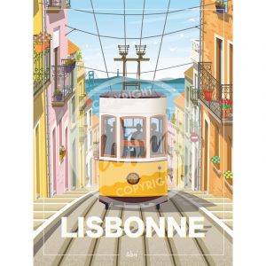 Affiche – Wim – Lisbonne – 30x40cm