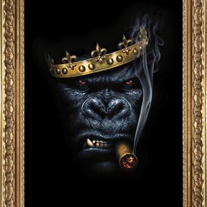 Image encadrée – A.Granger – Bad king – 40x60cm