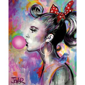 Affiche – Loui Jover – Bubble Girl – 40x50cm ou 60x80cm