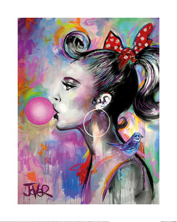 Affiche – Loui Jover – Bubble Girl – 40x50cm