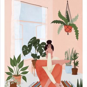 Affiche – Maja Tomljanic – Yoga and plants – 30x40cm