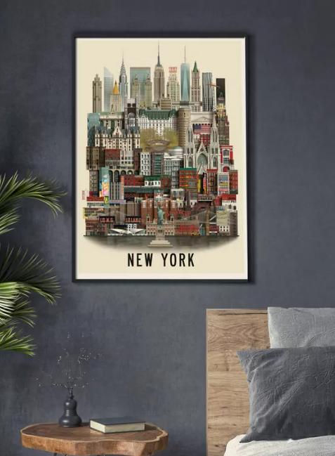 Affiche – Martin Schwartz – New York – 29.7x42cm ou 50x70cm
