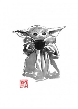 Affiche – Pechane Sumie – Baby Yoda – 30x40cm